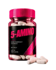 5-Amino-1MQ tablets in a Fit Club prescription bottle