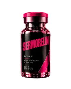 Sermorelin in a Fit Club prescription vial