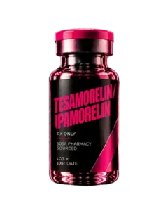 Tesamorelin + Ipamorelin in a Fit Club prescription vial