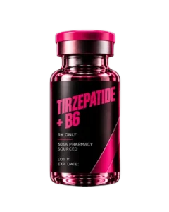 Tirzepatide + B6 in a Fit Club prescription vial